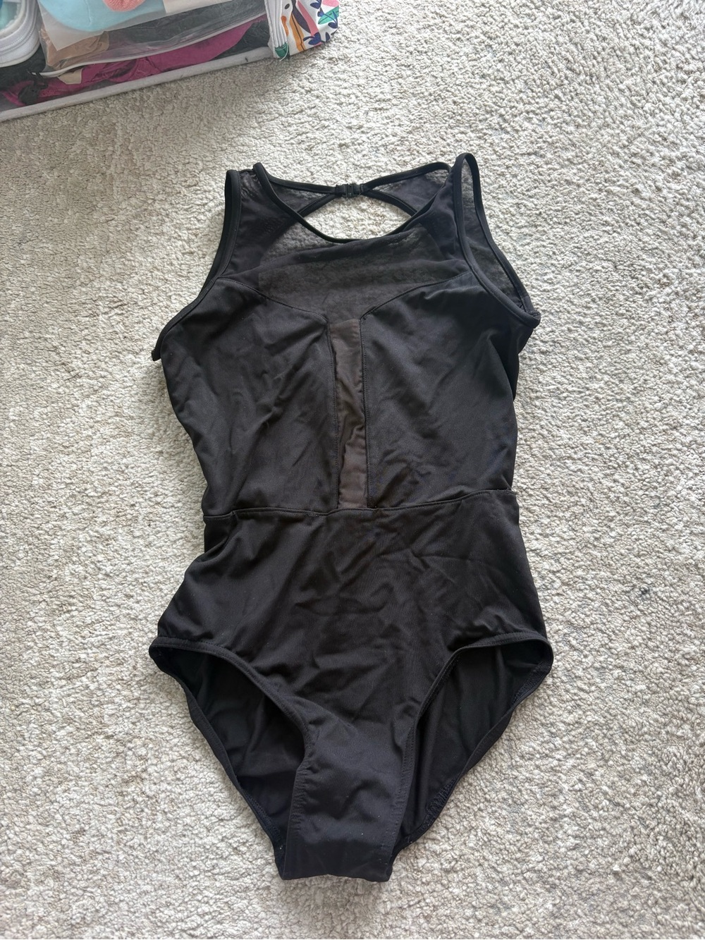 Mirella black leotard